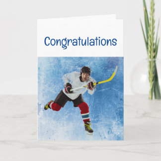 Carte Félicitations Sport de hockey sur glace