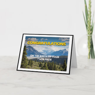 Carte Félicitations sur la naissance de votre Pecs