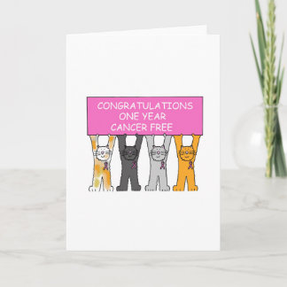 Carte Félicitations Un An Anniversaire Sans Cancer