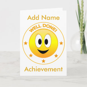Carte Félicitations Visage Heureux Personnalisé