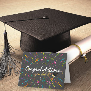 Carte Félicitations Vous avez réussi La remise des diplô