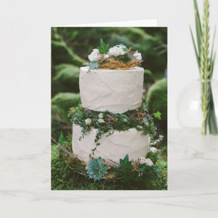 Carte Félicitations - Woodland Mariage Cake
