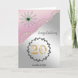 Carte Félicitez vos amis pour leur 20e anniversaire de m