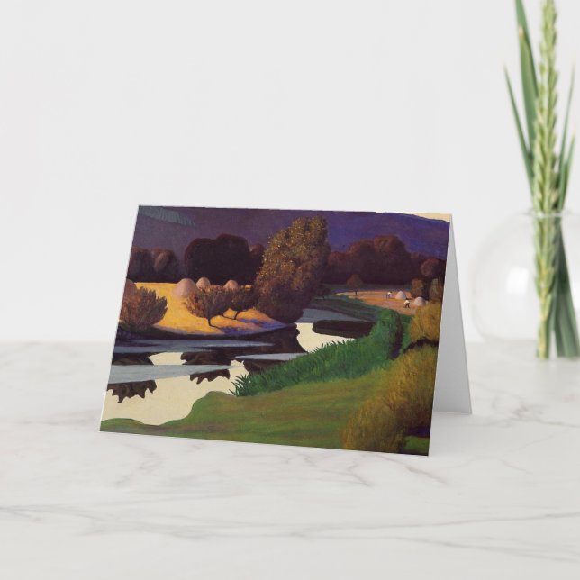 Carte Felix Vallotton - Soirée sur la Loire (Devant)