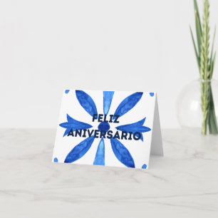 Carte Feliz Aniversário, heureux anniversaire portugais