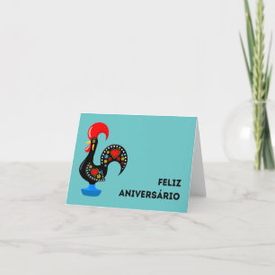 Carte Feliz Aniversário, heureux anniversaire portugais