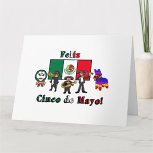 Carte Feliz Cinco de Mayo ! Illustration du dessin animé