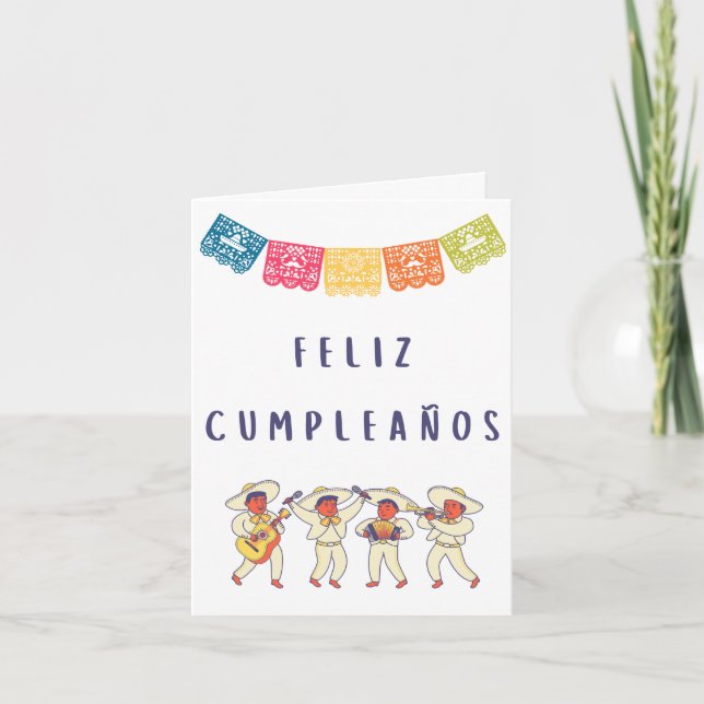 Carte Feliz cumpleaños (Devant)
