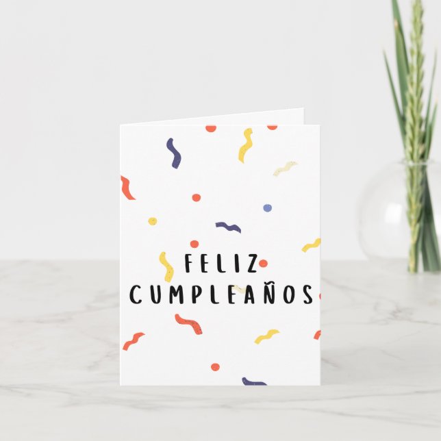 Carte Feliz cumpleaños (Devant)
