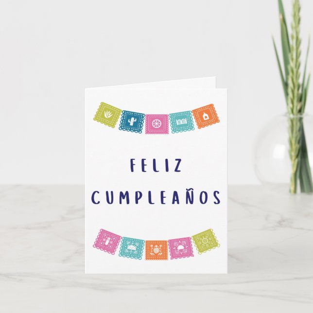 Carte Feliz cumpleaños (Devant)