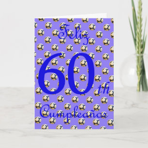 Carte Feliz Cumpleaños Anniversaire espagnol avec footba