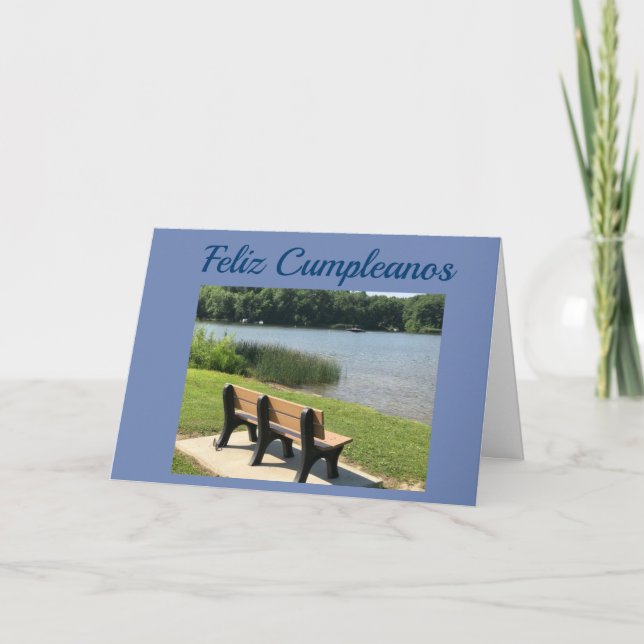 CARTE **FELIZ CUMPLEANOS**-HEUREUX ANNIVERSAIRE ESPAGNOL (Devant)