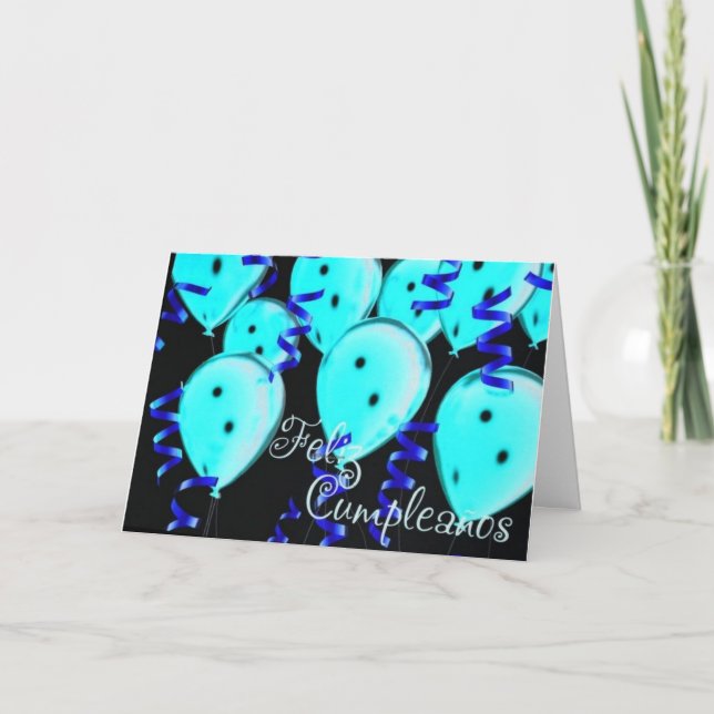 CARTE **FELIZ CUMPLEANOS**-HEUREUX ANNIVERSAIRE ESPAGNOL (Devant)