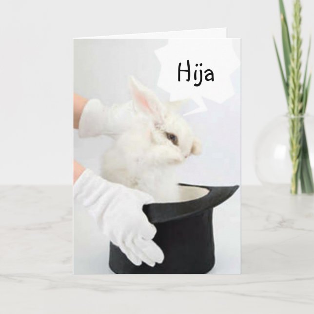 CARTE FELIZ CUMPLEANOS HIJA-HAPPY BIRTHDAY DAUGHTER (Devant)