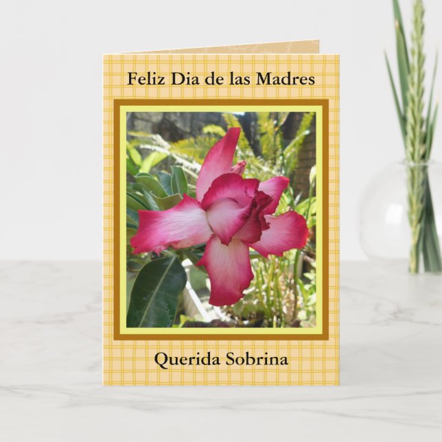 Carte Feliz Dia de las Madres Sobrina 421 (Devant)