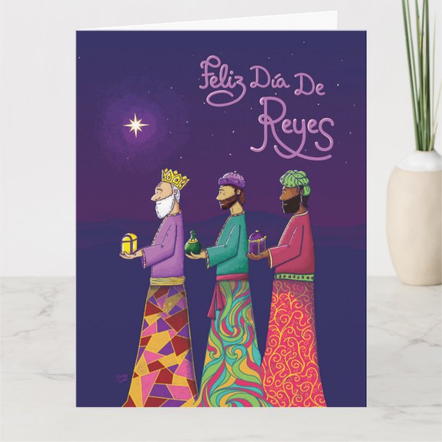 Carte Feliz Día de Reyes / Joyeux Jour des Trois Rois (Devant)