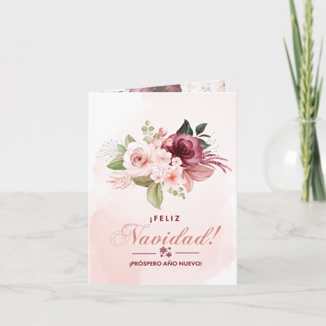 Carte ¡FELIZ Navidad ! | ¡PRÓSPERO AÑO NUEVO ! | Salutat (Devant)