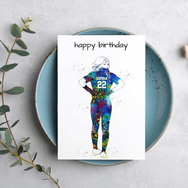 Carte Female Softball Player (Créateur téléchargé)