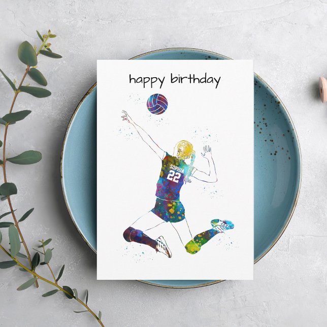 Carte Female Volleyball Player (Créateur téléchargé)