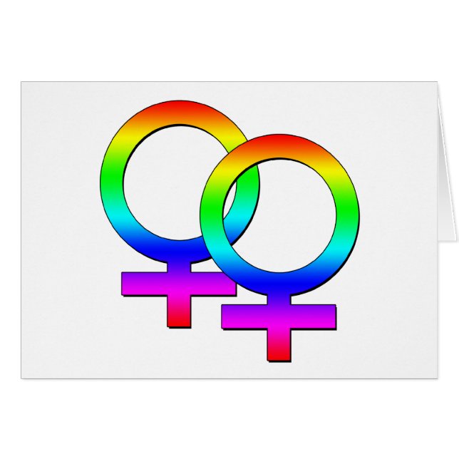 Carte femelle de deux signes (Devant horizontal)