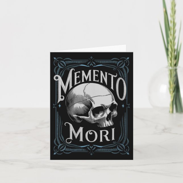 Carte Femens Memento Mori Life Philosophie Citation lati (Devant)