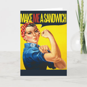Carte Feminist Make me Sandwich