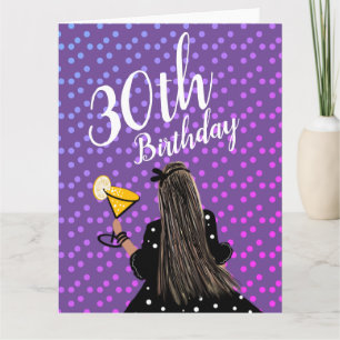 Carte Femme 30 ans Cocktail Mode Beauté 