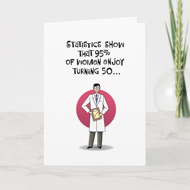 Carte femme 50e anniversaire (Devant)