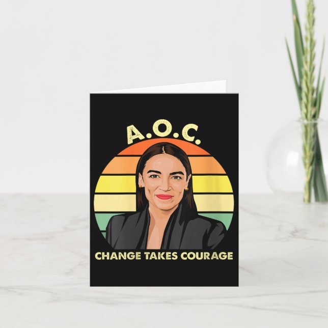 Carte Femme Aoc Alexandria Ocasio-cortez First Femme P (Devant)