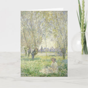 Carte Femme assise sous les saules   CLAUDE MONET