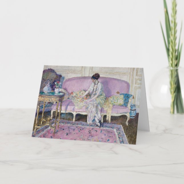 Carte Femme assise sur le canapé | Frederick Carl Friese (Devant)