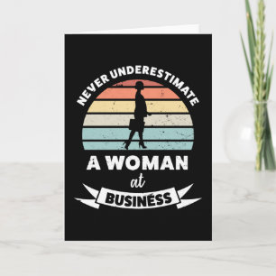 Carte Femme au Business Business Business Femme Cadeau M