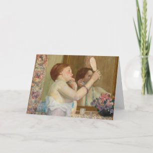 Carte Femme avec miroir   Frederick Carl Frieseke