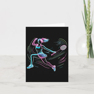 Carte Femme Badminton Joueuse Shutter Femmes Badmintoner
