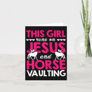 Carte Femme Cette Fille Coule Sur Jésus Et Cheval Vaulte