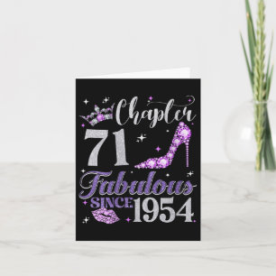 Carte Femme Chapitre 71 Fabuleux depuis 1954 71e Birthda