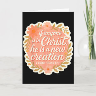 Carte Femme Chrétienne Si Quelqu'un Est Dans Le Christ I