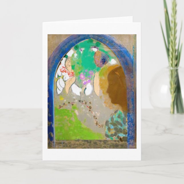 Carte Femme dans la fenêtre, Redon (Devant)
