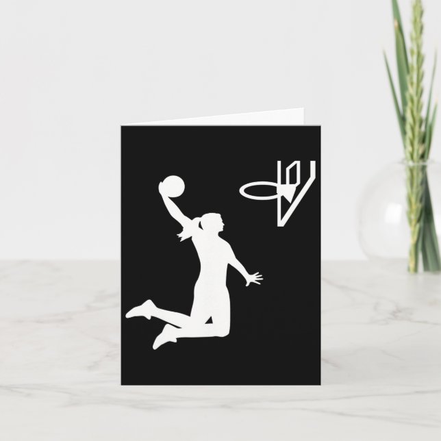 Carte Femme de basket-ball (Devant)