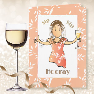 Carte Femme de dessin animé pour un 40e anniversaire mig
