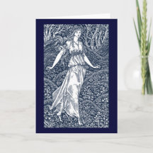 Femme de la forêt enchantée dans le style de Willi