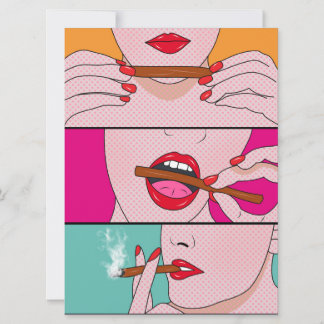 Carte femme de mauvaises herbes