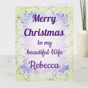 Carte Femme de Noël Joyeuse personnalisée