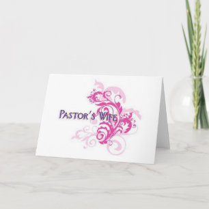 Carte Femme de Pasteur Rose