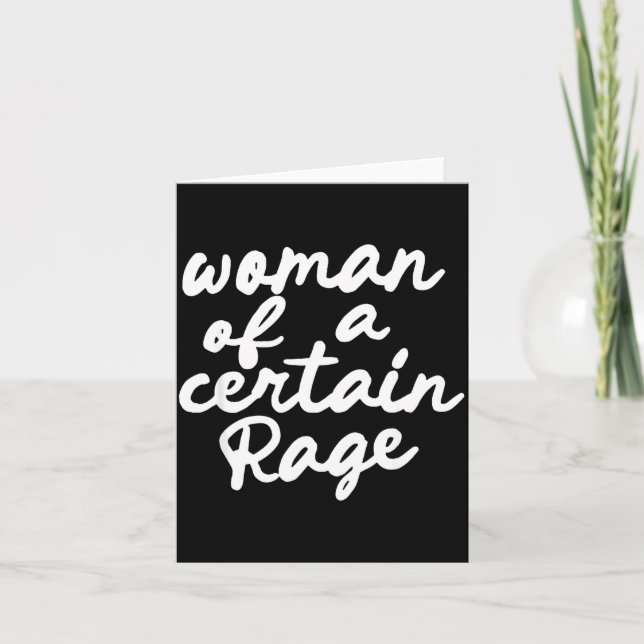 Carte Femme d'une certaine colère  (Devant)