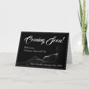 Carte Femme enceinte - Bientôt, Annonce de bébé