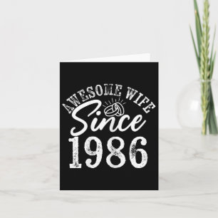 Carte Femme Étonnante Depuis 1986 Anniversaire Du Mari F
