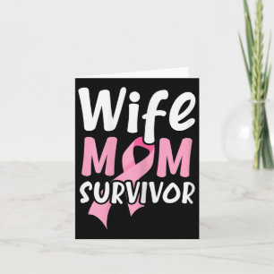 Carte Femme Femme Maman Survivante Fier Supporter Soutie