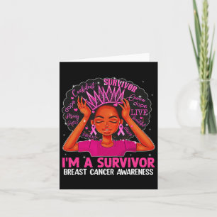 Carte Femme Fille Je Suis Une Survivante Sensibilisation