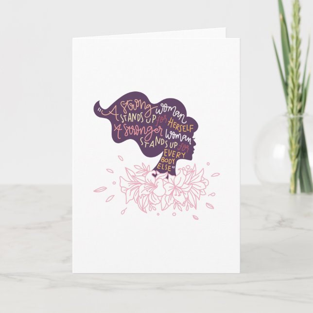 Carte Femme forte (Devant)